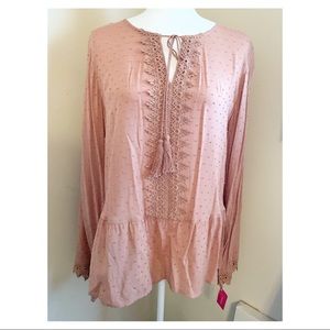 Xhiliration Boho Blouse